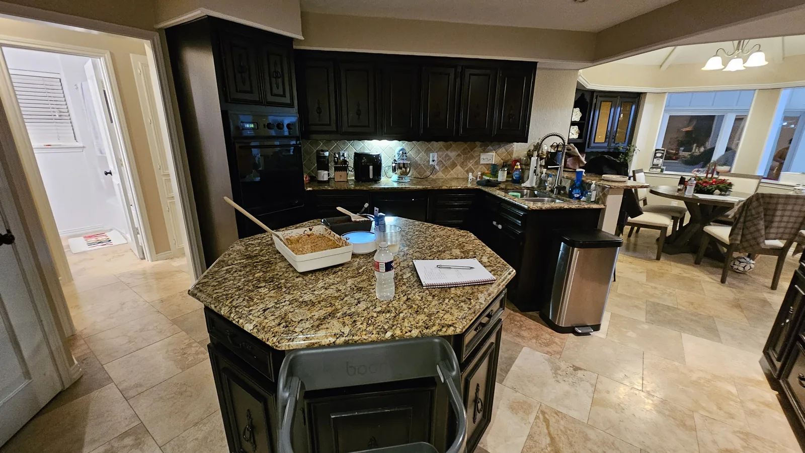 Cream Kitchen with Copper Hood before