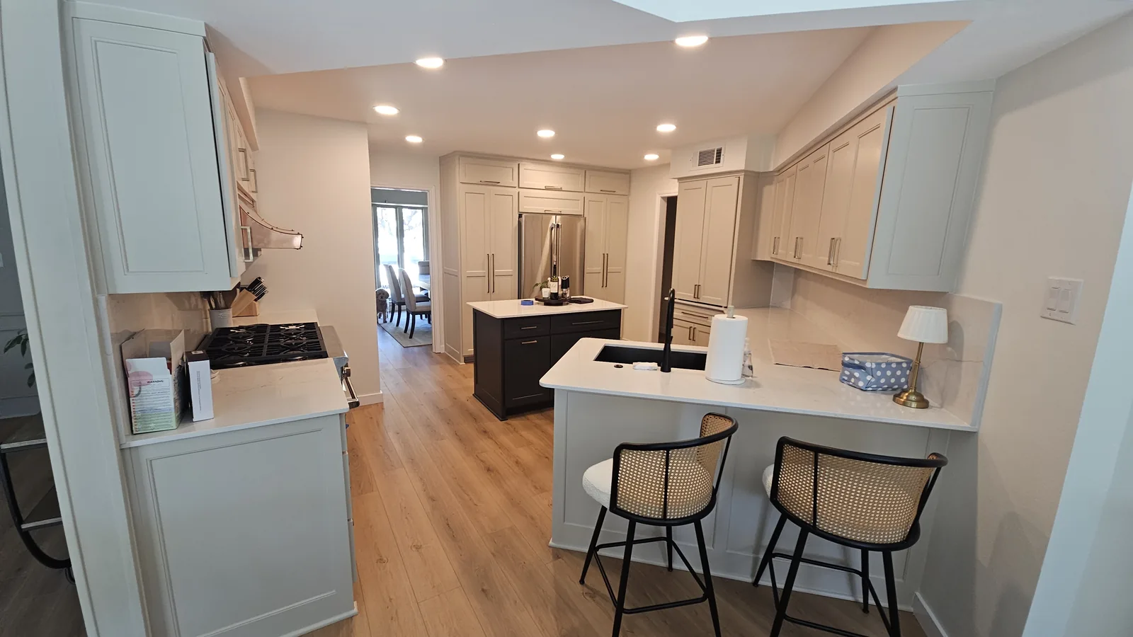 Custom Cabinetry & Island after
